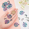 SUPERFINDINGS 20Pcs 2 Style Alloy Pendants FIND-FH0002-38-3