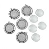 DIY Blank Tibetan Style Alloy Pendants Making Kit DIY-FS0005-80C-1