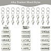 DIY Inspirational Word Tibetan Style Alloy Pendants Keychain Making Kits DIY-YW0008-81-2