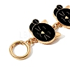 Cartoon Cat Alloy Enamel Bag Extender Chains PW-WG5B676-02-2