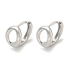Brass Hoop Earrings EJEW-L211-011C-P-1
