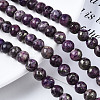 Assembled Synthetic Charoite and Pyrite Beads Strands G-S366-056-4