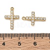 304 Stainless Steel Micro Pave Clear Cubic Zirconia Pendants CU-CBAF0F8-02D-G-3