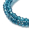 Electroplate Glass Beads Strands EGLA-R048-3mm-17-2
