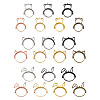 Alloy Open Back Bezel Pendants(Rotatable) PALLOY-TA0001-01-2