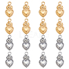 16Pcs 2 Colors 304 Stainless Steel Pendants STAS-HY0002-04-1