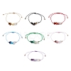 Gemstone Braided Bead Bracelet Sets BJEW-JB11013-1