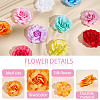 36Pcs 12 Colors Silk Rose Flower AJEW-GF0007-01-5