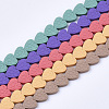 Spray Painted Non-magnetic Synthetic Hematite Beads Strands G-T124-34C-1
