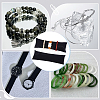 Linen Cloth Jewelry Long Pillow for Bracelet Display AJEW-WH0007-56-5