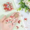 HOBBIESAY 64Pcs 16 Styles Autumn Theme Alloy Enamel Charms ENAM-HY0003-08-3