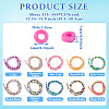 10Strands 10 Colors Handmade Polymer Clay Beads CLAY-TA0001-52-3