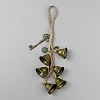 Iron Bell Witch Wind Chimes for Door Wall Hanging Ornaments HJEW-WH20003-32-1