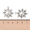 Tibetan Style Alloy Sun Pendants LS-TIBEP-S291-12-RS-3
