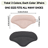Gorgecraft 6 Pairs 2 Colors Cotton Anti-Wear Heel Grips FIND-GF0005-49-2