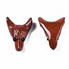 Natural Red Jasper Pendants G-R478-06A-03-6