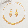 Ethnic Retro Iron Tassel Necklace & Earrings Sets for Women's Banquet Wedding FC6404-5