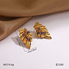 304 Stainless Steel Glass Stud Earrings WG0C5DC-01-1