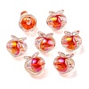 UV Plating Rainbow Iridescent Acrylic Beads OACR-F004-02B-1