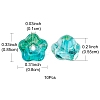 Transparent Electroplate Glass Beads EGLA-FS0001-38B-5