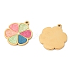 304 Stainless Steel Enamel Pendants STAS-S156-01G-05-2