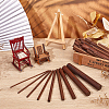 Waxed Round Wooden Sticks WOOD-OC0004-42A-4