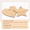 Unfinished Wooden Pieces for Big Pendants AJEW-OC0001-87-4