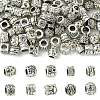 100Pcs 10 Styles Tibetan Style Alloy European Beads FIND-CJ0003-72-1