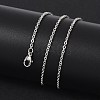 Tarnish Resistant 304 Stainless Steel Cable Chain Necklace Making LS-STAS-P045-05P-4