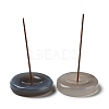 Natural Grey Agate Incense Burners AJEW-M226-01A-1