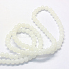 Baking Paint Imitation Jade Glass Round Bead Strands DGLA-Q021-10mm-01-3