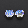Transparent Electroplate Glass Beads GLAA-S190-021-C01-3