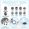 48Pcs 8 Styles Tibetan Style dZi Beads G-TA0003-33-4
