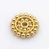 Alloy Daisy Spacer Beads PALLOY-M049-07G-2