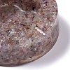 Resin with Natural Orange Quartz Chip Stones Ashtray DJEW-F015-05E-2