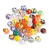 Faceted Transparent Glass Beads GLAA-E047-01A-2