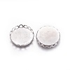 Tarnish Resistant 316 Surgical Stainless Steel Lace Edge Bezel Cups STAS-I118-07P-05-2