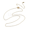 1MM 304 Stainless Steel Cable Chain Necklaces X-NJEW-T016-15G-4