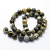 Synthetic Malachite Beads Strands G-I199-32-6mm-B-2