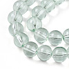 Baking Paint Transparent Glass Beads Strands DGLA-N006-8mm-08-3