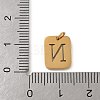 304 Stainless Steel Charms STAS-R001-01G-N-3