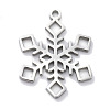 Christmas Theme Anti-Tarnish 304 Stainless Steel Pendants STAS-R003-04P-04-1