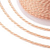 Round Waxed Polyester Cord YC-G006-01-1.0mm-26-3