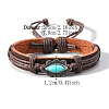 PU Leather Cord Adjustable Bracelets PW-WG0A19C-02-3