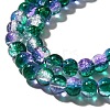 Crackle Glass Beads Strands CCG-C002-6mm-03-3