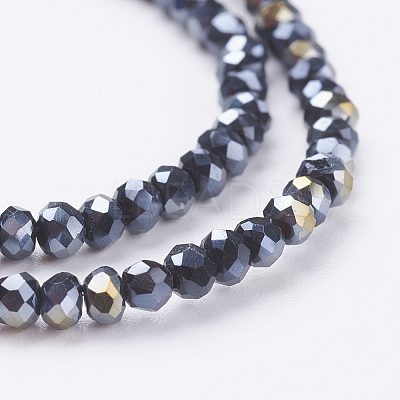 Electroplate Glass Beads Strands LS-EGLA-R048-2mm-02-1
