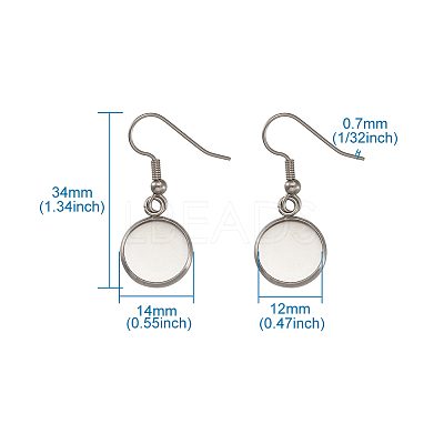 Stainless Steel Earring Hooks STAS-TA0004-02A-1