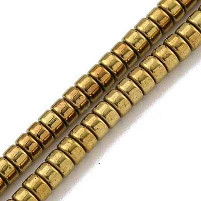 Electroplated Synthetic Non-magnetic Hematite Beads Strands G-K361-A04-01-1