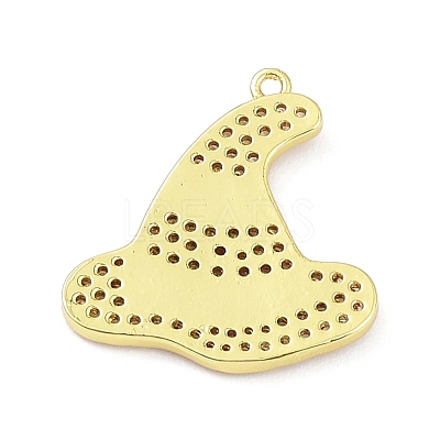 Rack Plating Brass Cubic Zirconia Pendants KK-D031-07G-02-1