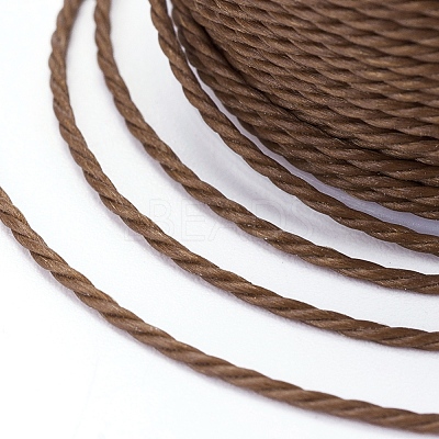 Round Waxed Polyester Cord X-YC-G006-01-1.0mm-03-1